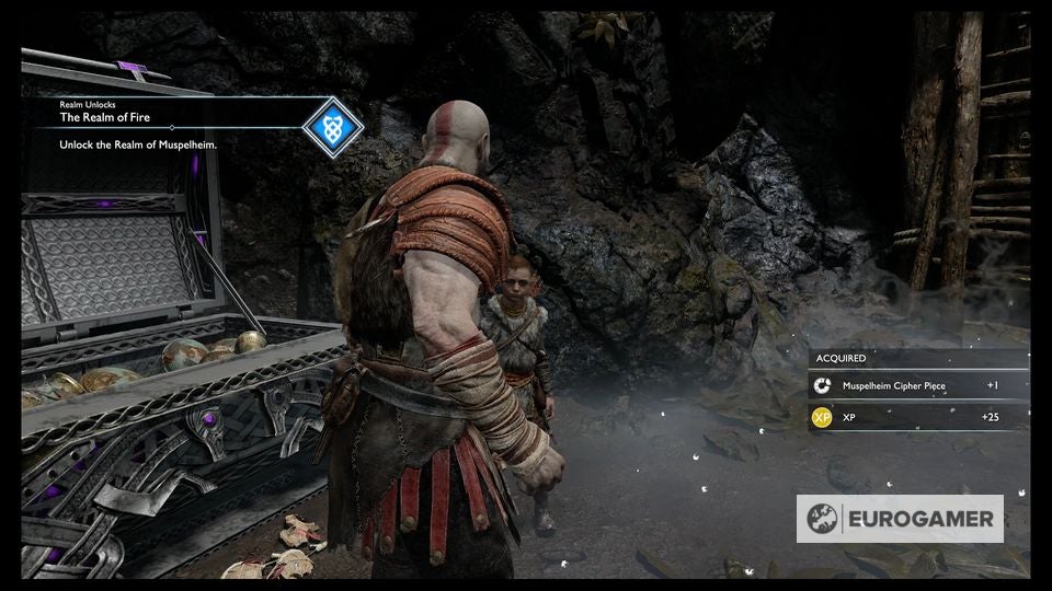God of War Witch's Cave puzzle solutions explained, Lake of Nine and the Foothills